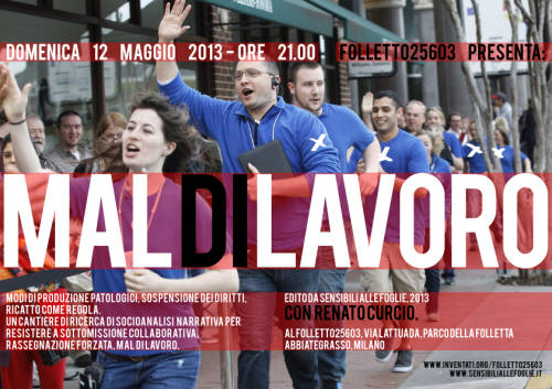MAL DI LAVORO al Folletto 25603 con Renato Curcio