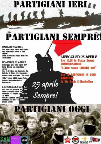 21-25 Aprile – Partigiani Ieri, Partigiani Oggi, Partigiani Sempre! MILANO ANTIFASCISTA