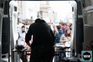 Musica prima della partenza del corteo