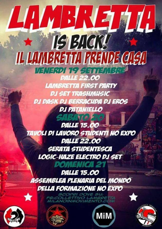 [News] Lambretta Via Cornalia 6 – Il programma dei primi 3 giorni