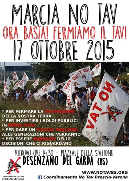 [DallaRete] No Tav: verso la manifestazione del 17 Ottobre a Desenzano ...