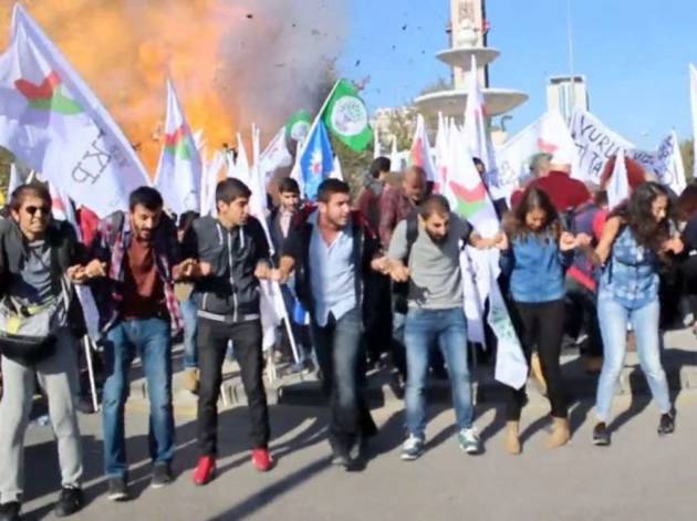 Martedì 13, ore 19 – Mobilitazione cittadina. Strage di Ankara: Erdogan assassino!