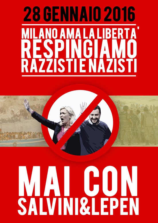 [DallaRete] A Milano l’estrema destra assedia il Giorno della Memoria. Il 24 i nazi, il 28 Salvini e Le Pen #MaiConSalvini&LePen 28G h. 18 @Pagano
