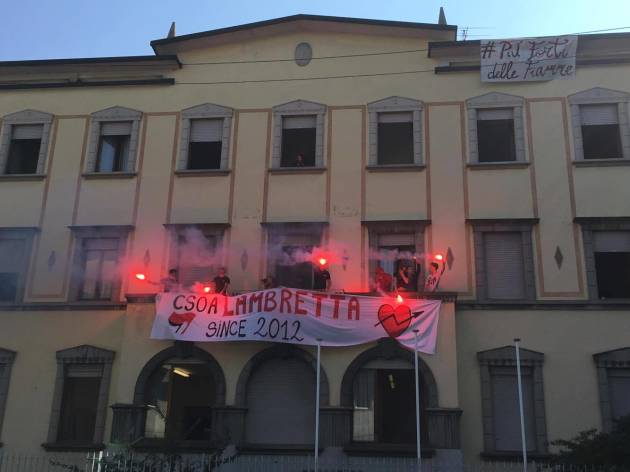 “Più forti delle fiamme” – Lambretta is back! – Nuova occupazione in via Canzio 4