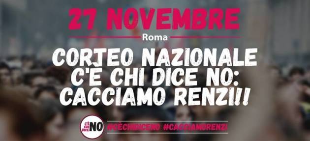 La conferenza stampa in vista del corteo del 27 Novembre a Roma per il NO al referendum
