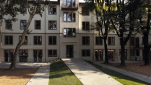 Il giardino della nuova sede di Emergency