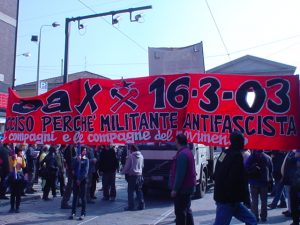 Il corteo antifascista del 22 Marzo 2003