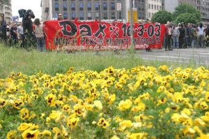 Iniziativa antifascista contro Forza Nuova nell'Aprile 2003