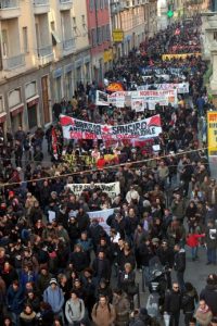 In Corso San Gottardo al corteo del decennale