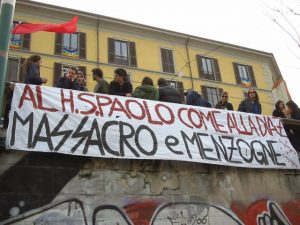 "Massacro e Menzogne". Presidio in Darsena nel Marzo 2003