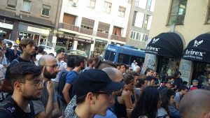 L'assemblea pomeridiana il giorno dello sgombero