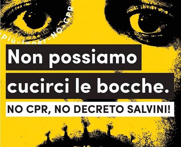 Manifestazione regionale contro i CPR e decreto Salvini