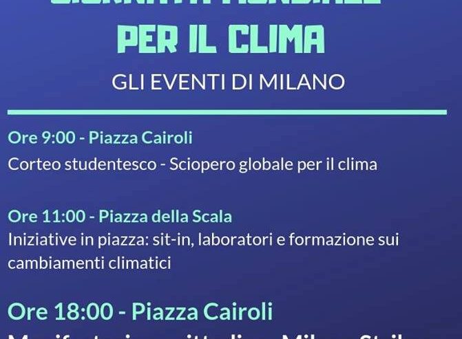 Milano Strikes for the Planet!
