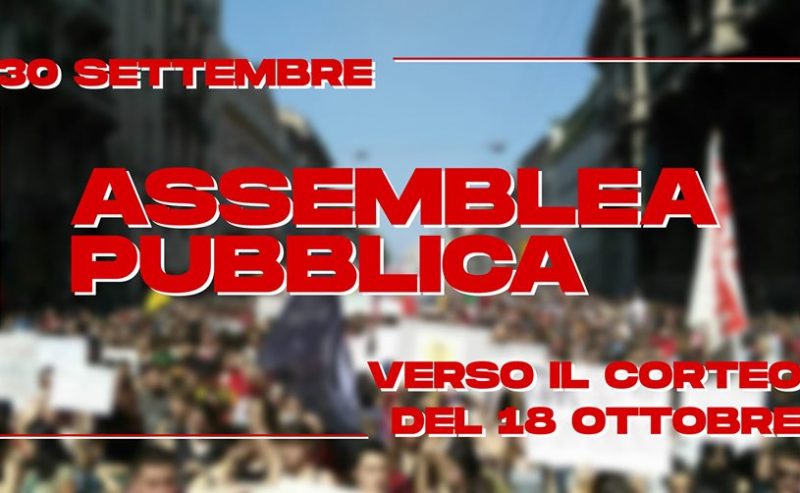 Assemblea Pubblica – Verso il 18/10