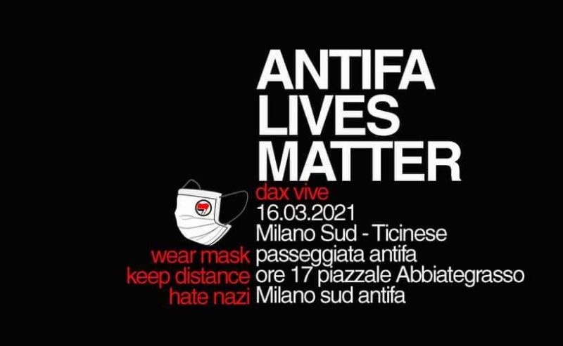 Dax vive! Passeggiata antifascista a Milano Sud