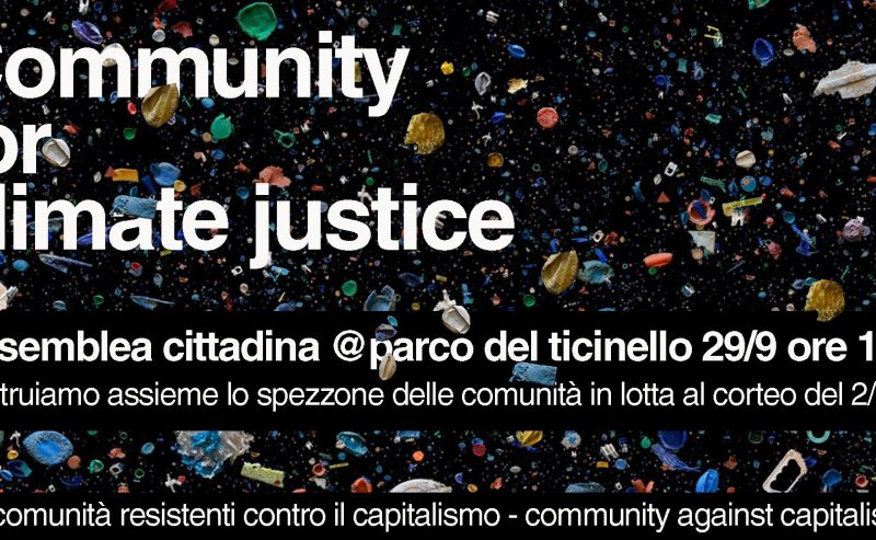 Community for climate justice_ assemblea pubblica – 29 settembre
