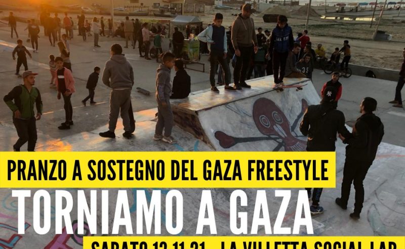 Torniamo a Gaza – Pranzo a sostegno della partenza del Gaza Freestyle – 13 novembre