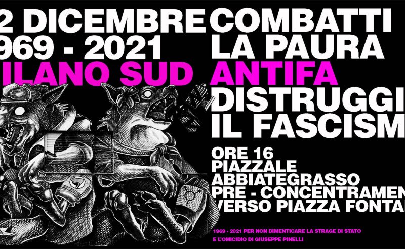12 Dicembre 2021 – Corteo Milano Sud Antifascista