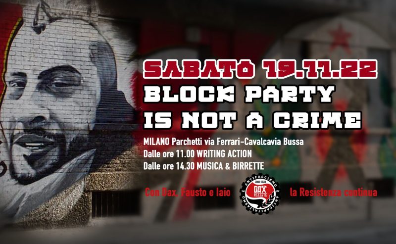 Block party is not a crime