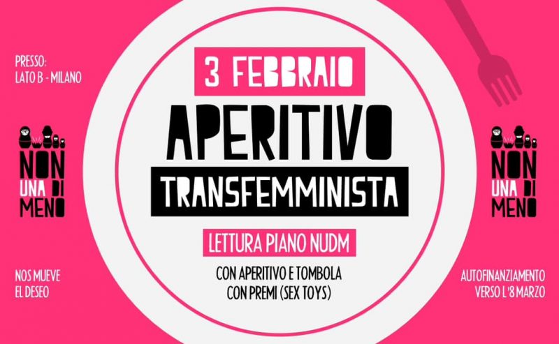 03/02 – Verso l’8 marzo 2023: aperitivo transfemminista NUDM Milano @ Lato B