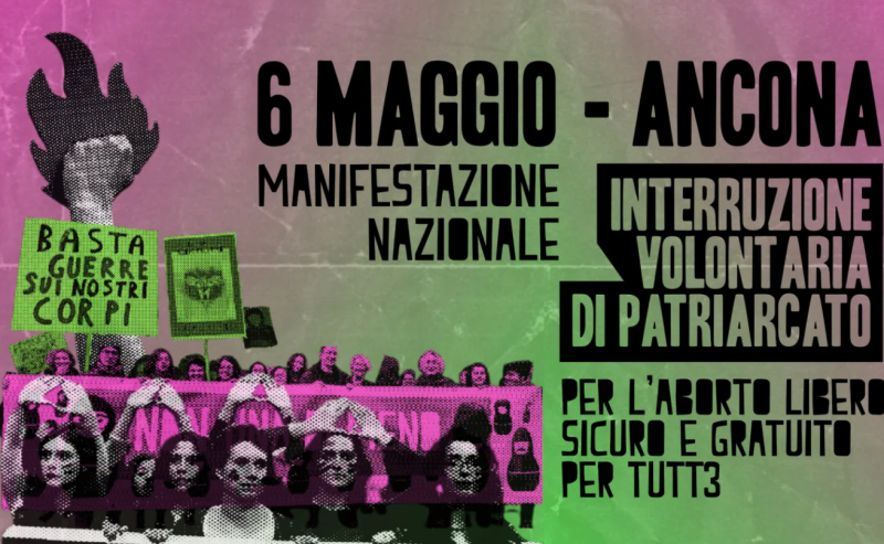Ancona 6 maggio 2023 – Corteo nazionale per l’aborto libero, sicuro e gratuito