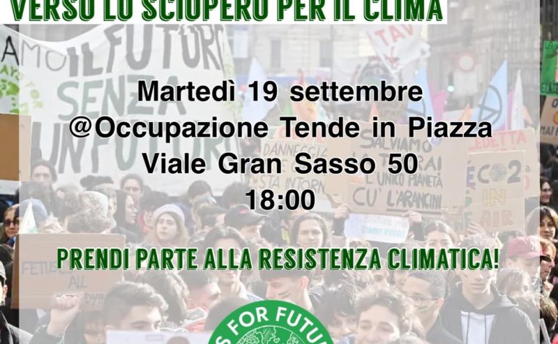 Assemblea aperta verso lo sciopero climatico del 6 ottobre @ ex cinema Splendor