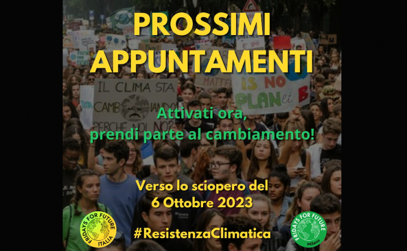 Fridays For Future – Gli appuntamenti in vista del climate strike del 6 ottobre