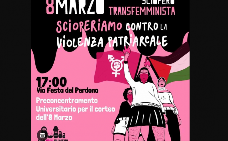Preconcentramento unviersitario per il corteo dell’8 Marzo a Milano