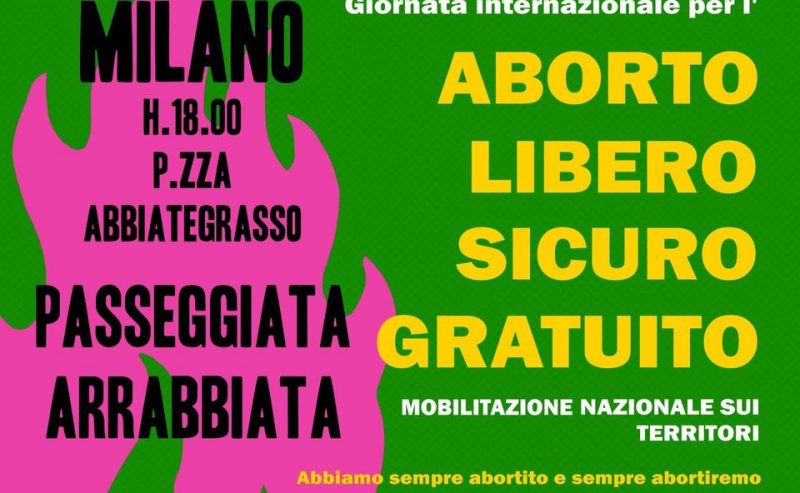 Passeggiata per la Giornata Internazionale per l’aborto libero, sicuro e gratuito