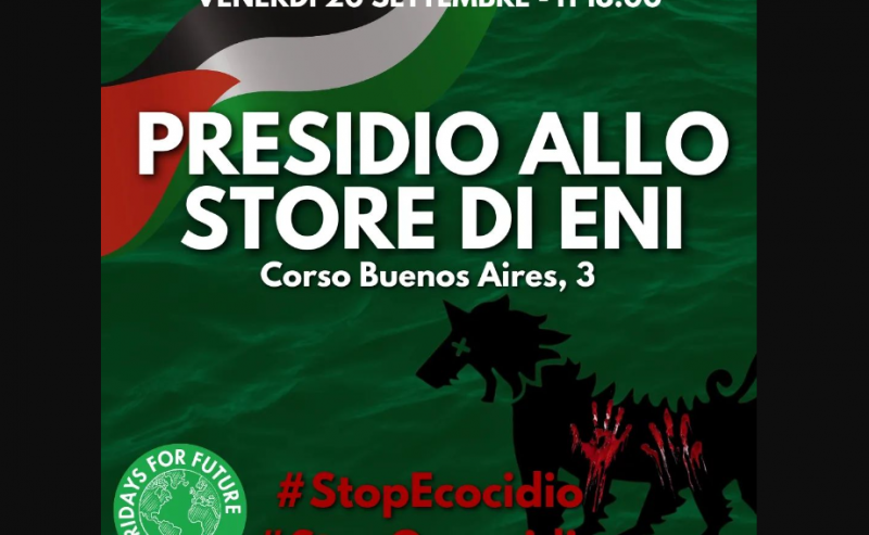 Fridays For Future, presidio allo store di ENI