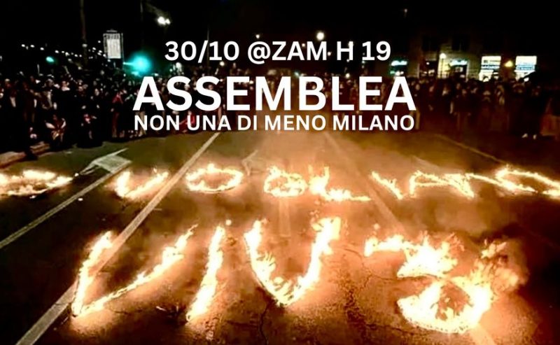 30/10 – Assemblea di Non Una Di Meno Milano @ ZAM