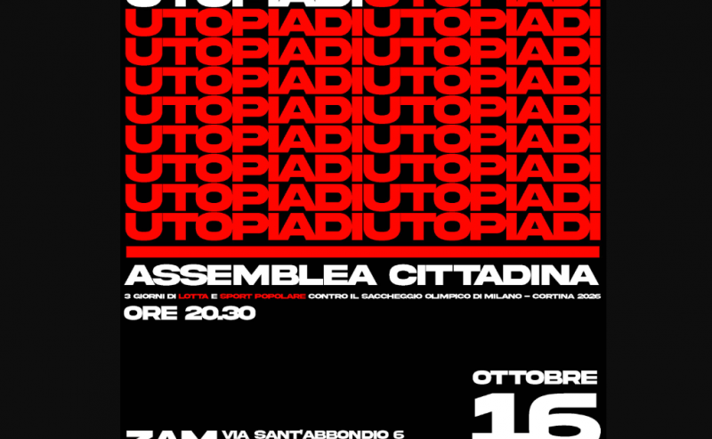 16/10 – Assemblea verso le Utopiadi @ ZAM