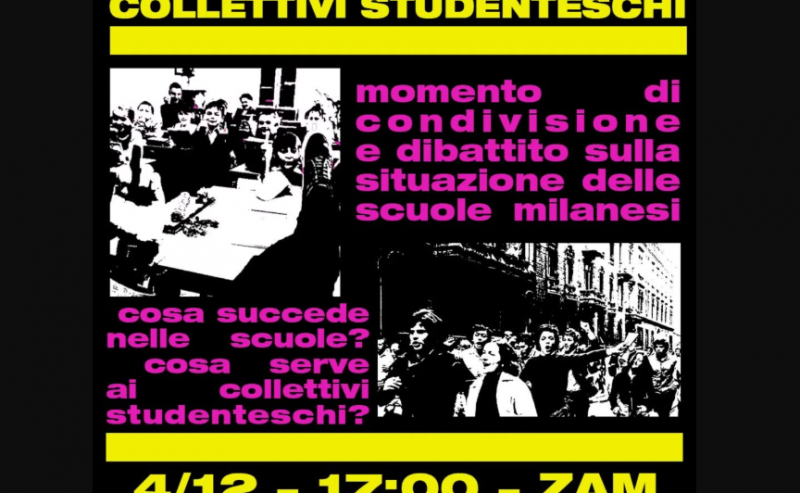 Incontro aperto coi collettivi studenteschi