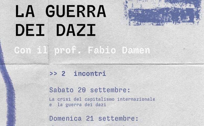 20-21/09 – Seminario: la guerra dei dazi @ ZAM