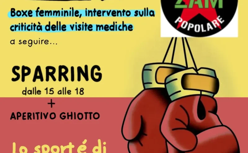 28/09 – Fuori dai ring esclusivi, lo sport è di tuttə @ ZAM