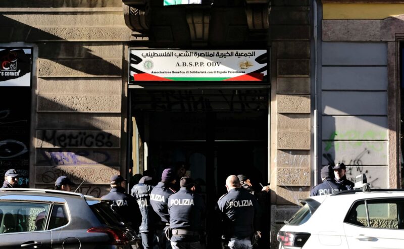 La solidarietà con la Palestina nel mirino