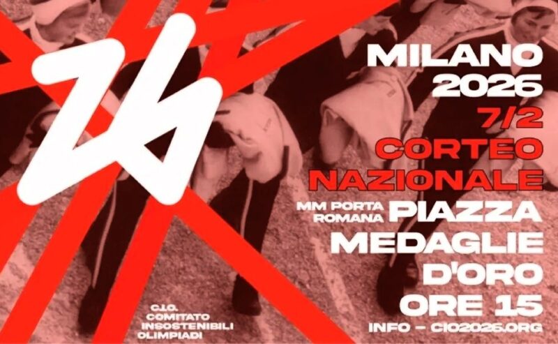 Sabato 7 febbraio corteo contro i Giochi olimpici più insostenibili di sempre!