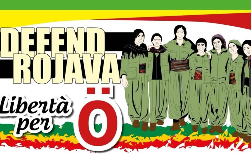 14 febbraio, corteo in difesa del Rojava e per la liberazione di Ocalan