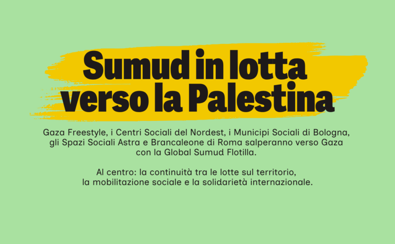 Sumud in lotta verso la palestina | Comunicato