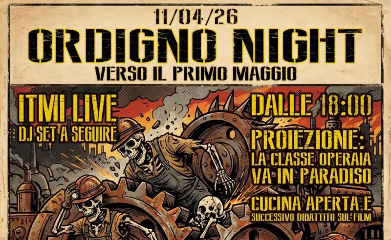 11/04 – Ordigno night verso il Primo Maggio @ Lambretta