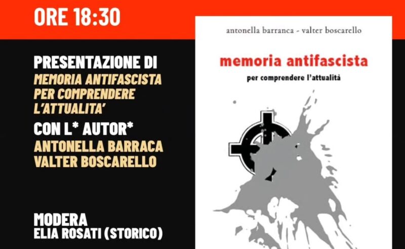 21/04 – Presentazione di “Memoria antifascista, per comprendere l’attualità” @ Lambretta