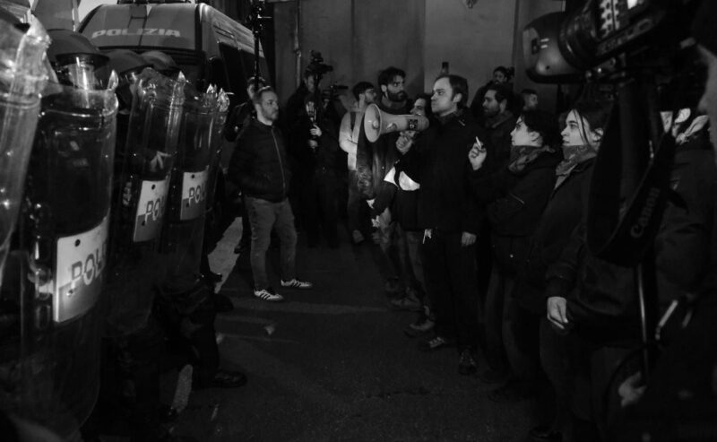 3 attivisti dei Municipi Sociali rischiano fino a 30 mila euro con il nuovo Decreto Sicurezza per aver contestato Lagarde, la presidente della BCE