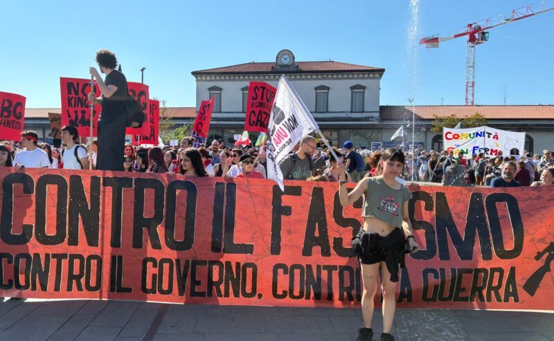 Aggressione fascista a Bergamo durante il 25 Aprile