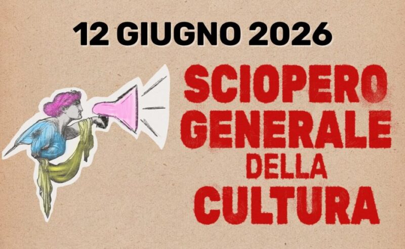 12 giugno, sciopero generale della cultura