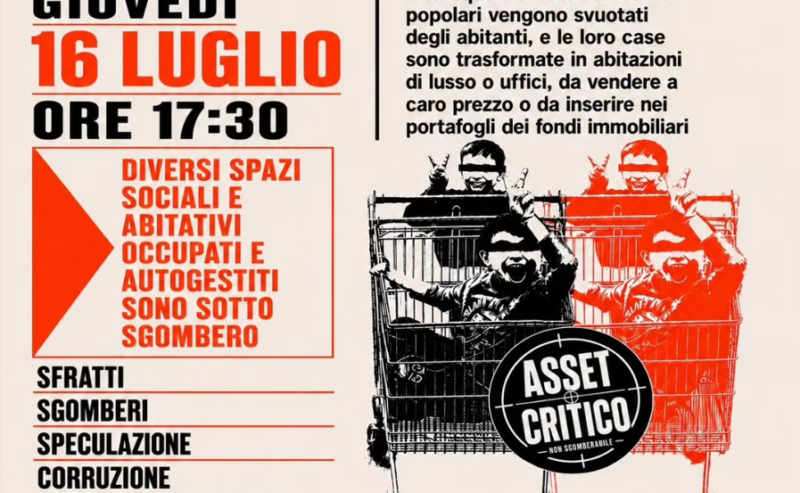 16/07 – Sgomberiamo Palazzo Marino! Presidio in piazza della Scala