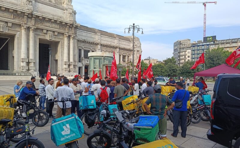 Salute o salario? Reddito e diritti! – Oggi a Milano lo sciopero dei rider dalle 18