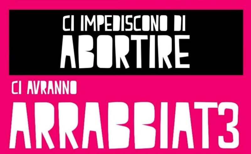 28 settembre passeggiata arrabbiata per l’aborto libero, sicuro e gratuito