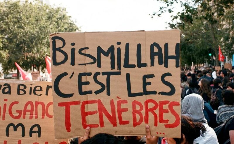“Bismillah, c’est les ténèbres”: la frase di un poliziotto sotto copertura ridicolizzato dallo slogan della Gen Z