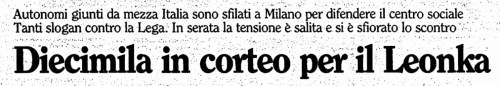 (2) La Stampa - 17 ottobre 1993