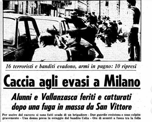 Evasione San Vittore 28 aprile 1980